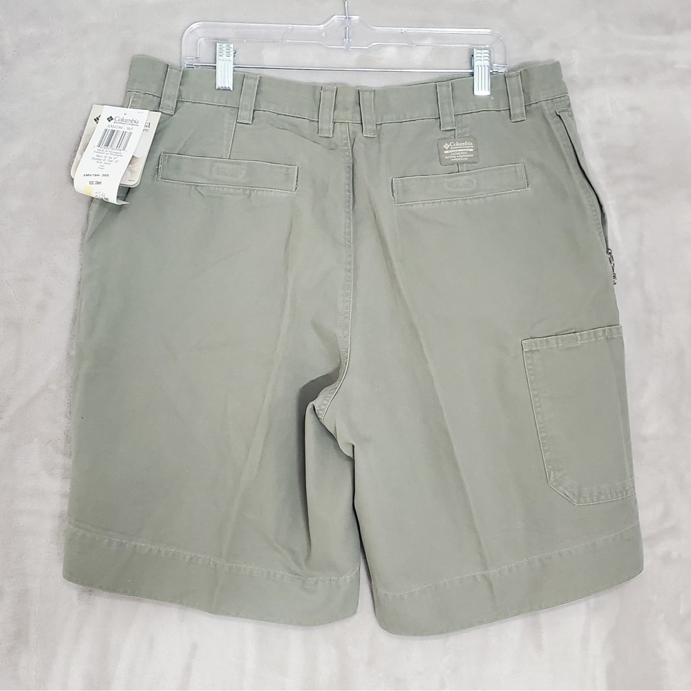 Columbia Shorts Mens Size 38 ROC Cargo Shorts Sage Green Cotton Outdoors NWT - Picture 7 of 9
